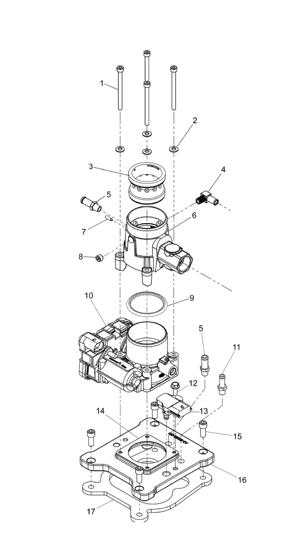 Engine Group - Venturi And Throttle Diagram and Parts List for 076071-0  Briggs and Stratton Generator